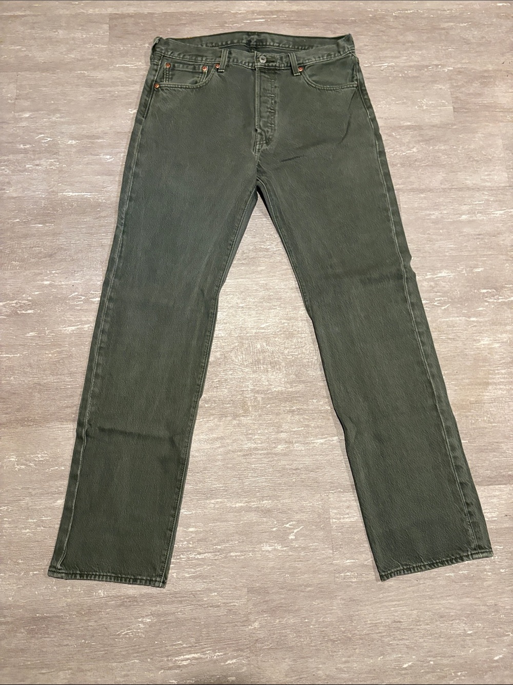 Levi's Men's Olive Straight Jeans
